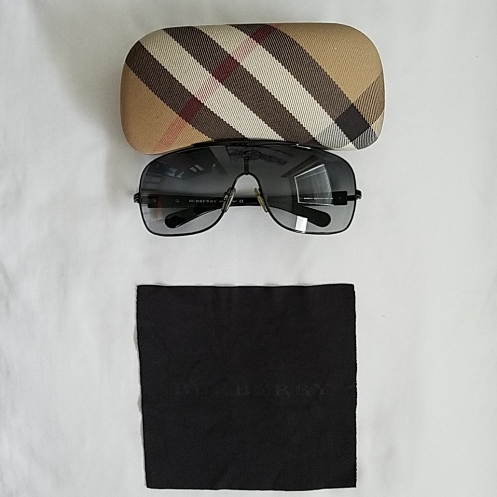 Burberry smoke black lenses.